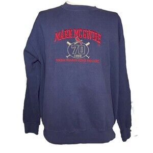 Vintage 90’s Mark McGwire Homerun King Record Breaking Crewneck Sweatshirt